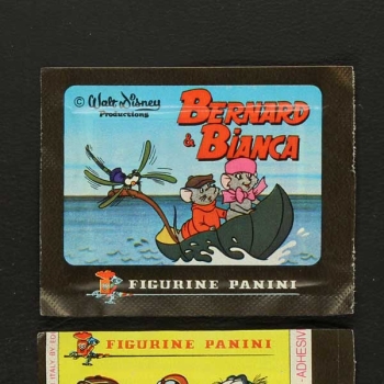 Bernard und Bianca 1977 Panini Sticker Tüte