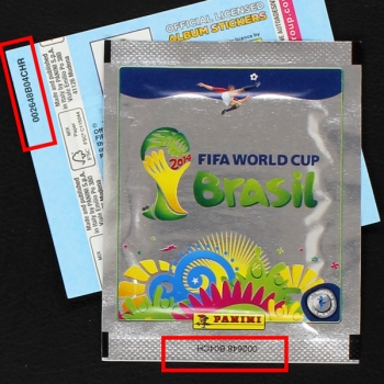 Brasil 2014 Panini Platinum Edition + Nummer Rück- und Vorderseite