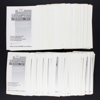 Champion Stickers 97 Panini empty album with 250 stickers