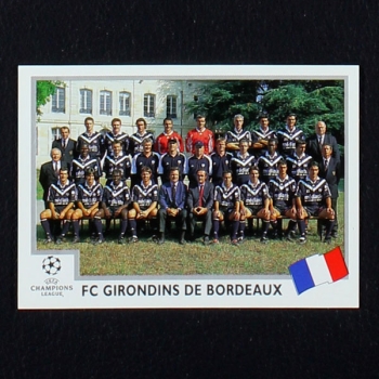Champions League 1999 Nr. 256 Panini Sticker Team Girondins de Bordeaux