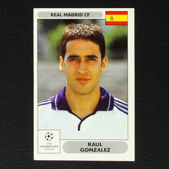 Champions League 2000 Nr. 017 Panini Sticker Raul Gonzalez