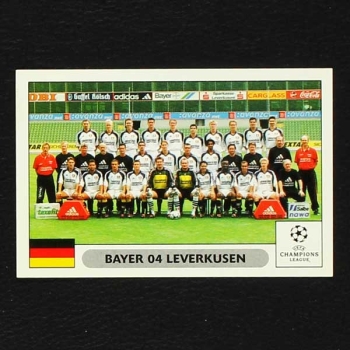 Champions League 2000 Nr. 039 Panini Sticker Team Bayer Leverkusen