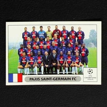 Champions League 2000 Nr. 229 Panini Sticker Team Paris Saint-Germain
