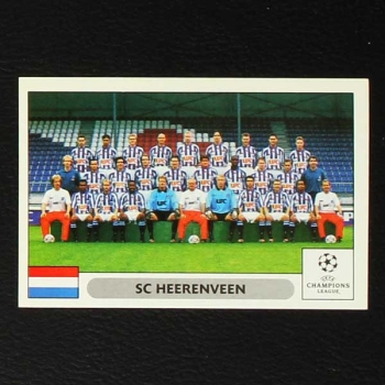 Champions League 2000 Nr. 134 Panini Sticker Team SC Heerenveen