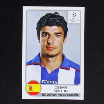 Champions League 2001 No. 199 Panini sticker Cesar Martin