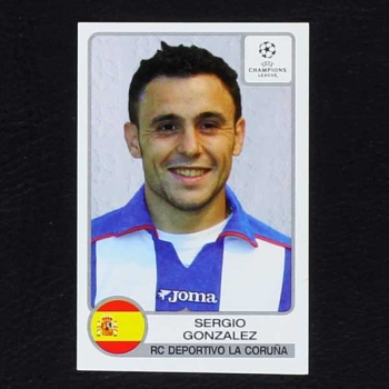 Champions League 2001 No. 203 Panini sticker Sergio Gonzalez