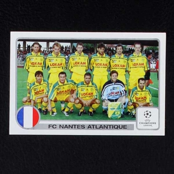 Champions League 2001 Nr. 115 Panini Sticker Team FC Nantes