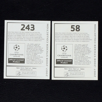 Champions League 2007 Panini Sticker Set