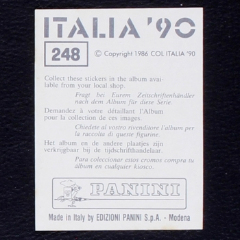 Italia 90 Nr. 248 Panini Sticker Deutschland-BRD Wappen