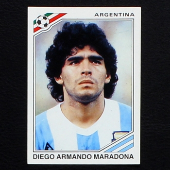 Mexico 86 No. 084 Panini sticker Diego Armando Maradona