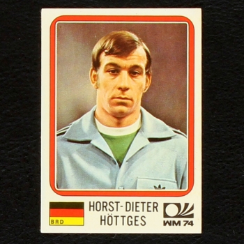 Horst-Dieter Höttges Sticker No. 86 Panini - München 74