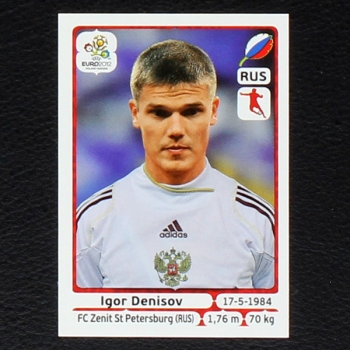 Denisov Panini Sticker No. 124 - Euro 2012