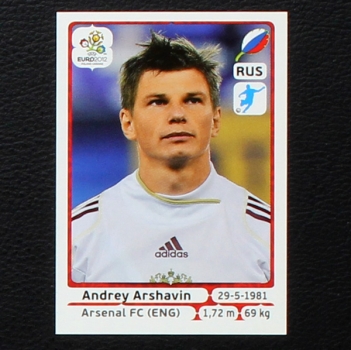 Arshavin Panini Sticker No. 129 - Euro 2012