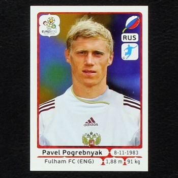 Pogrebnyak Panini Sticker No. 132 - Euro 2012