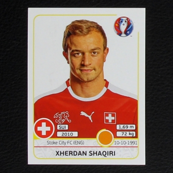 Xherdan Shaqiri Panini Sticker No. 116 - Euro 2016