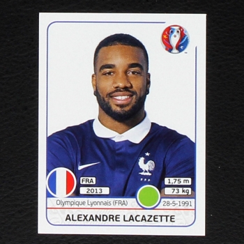 Alexandre Lacazette Panini Sticker No. 35 - Euro 2016