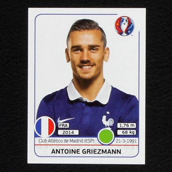 Antoine Griezmann Panini Sticker No. 32 - Euro 2016