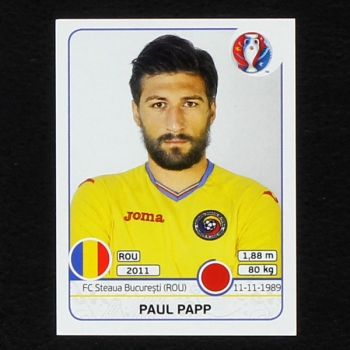Paul Papp Panini Sticker No. 55 - Euro 2016