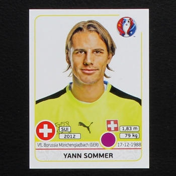 Yann Sommer Panini Sticker No. 101 - Euro 2016