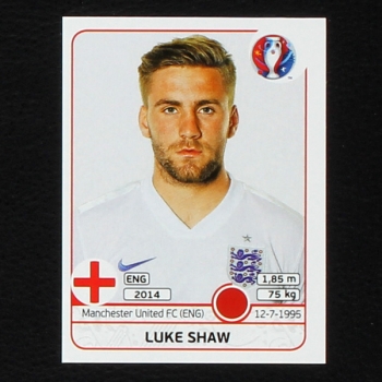 Luke Shaw Panini Sticker No. 135 - Euro 2016