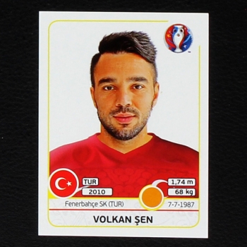 Volkan Sen Panini Sticker No. 418 - Euro 2016