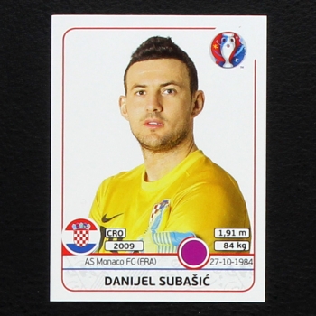 Danijel Subasic Panini Sticker No. 437 - Euro 2016