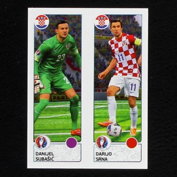 Subasic - Srna Panini Sticker No. 432 - Euro 2016