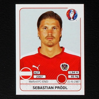 Sebastian Prödl Panini Sticker No. 632 - Euro 2016