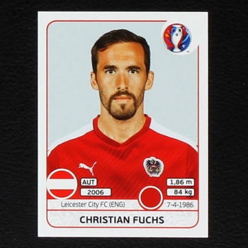 Christian Fuchs Panini Sticker No. 631 - Euro 2016