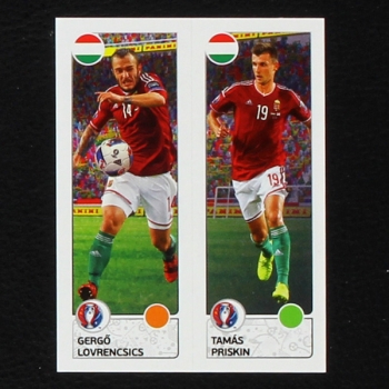 Lovrencsics - Priskin Panini Sticker No. 660 - Euro 2016