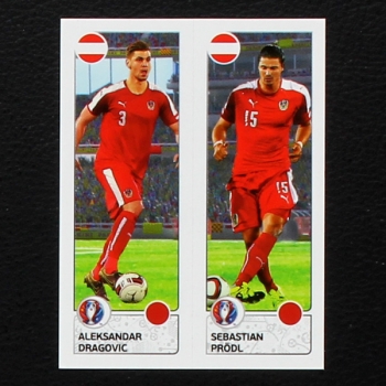 Dragovic - Prödl  Panini Sticker No. 651 - Euro 2016