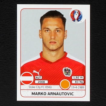 Marko Arnautovic Panini Sticker No. 643 - Euro 2016