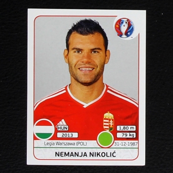 Nemanja Nikolic Panini Sticker No. 677 - Euro 2016
