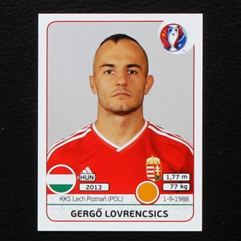 Gergo Lovrencsics Panini Sticker No. 675 - Euro 2016