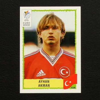 Euro 2000 No. 158 Panini sticker Ayhan Akman