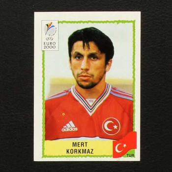 Euro 2000 No. 151 Panini sticker Mert Korkmaz