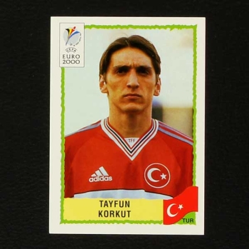 Euro 2000 No. 156 Panini sticker Tayfun Korkut