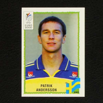 Euro 2000 No. 122 Panini sticker Patrik Andersson