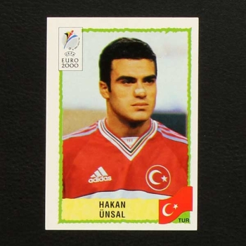 Euro 2000 No. 150 Panini sticker Hakan Ünsal