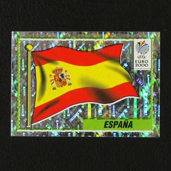 Euro 2000 No. 187 Panini sticker badge Espana