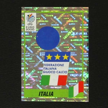 Euro 2000 No. 164 Panini sticker badge Italia