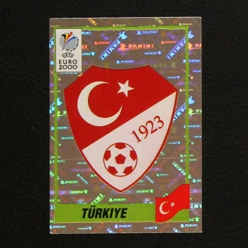 Euro 2000 No. 141 Panini sticker badge Türkiye