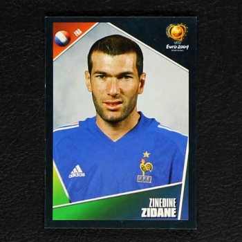 Euro 2004 No. 107 Panini sticker Zinedine Zidane