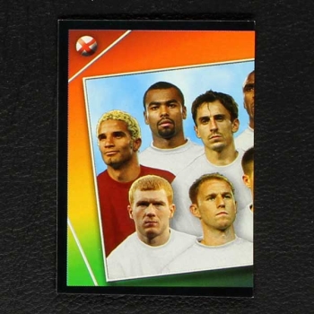 Euro 2004 No. 114 Panini sticker team England left