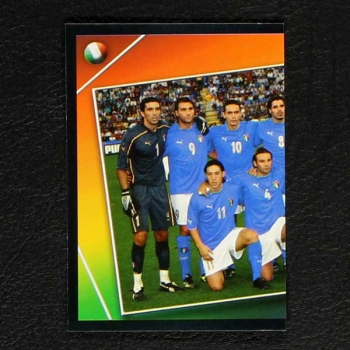 Euro 2004 No. 219 Panini sticker team Italy left
