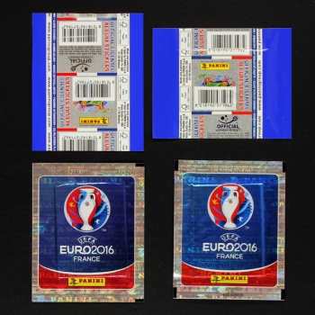 Euro 2016 Panini Sticker Tüten England 2 Varianten