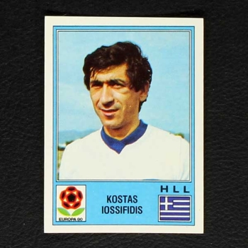 Kostas Iossifidis Panini Sticker Euro 80