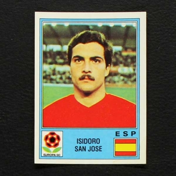 Isidoro San Jose Panini Sticker Euro 80