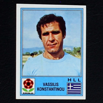 Vassilis Konstantinou Panini Sticker Euro 80