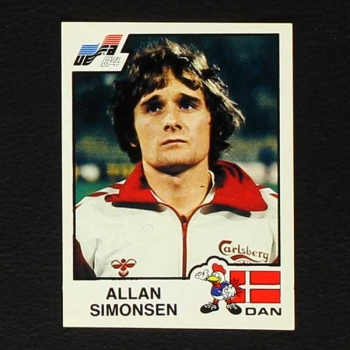 Euro 84 Nr. 076 Panini Sticker Allan Simonsen